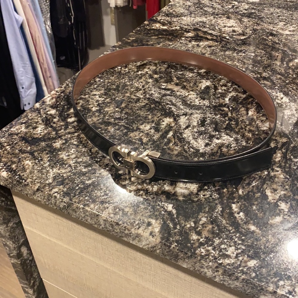 Salvatore Ferragamo men’s black belt: size 36